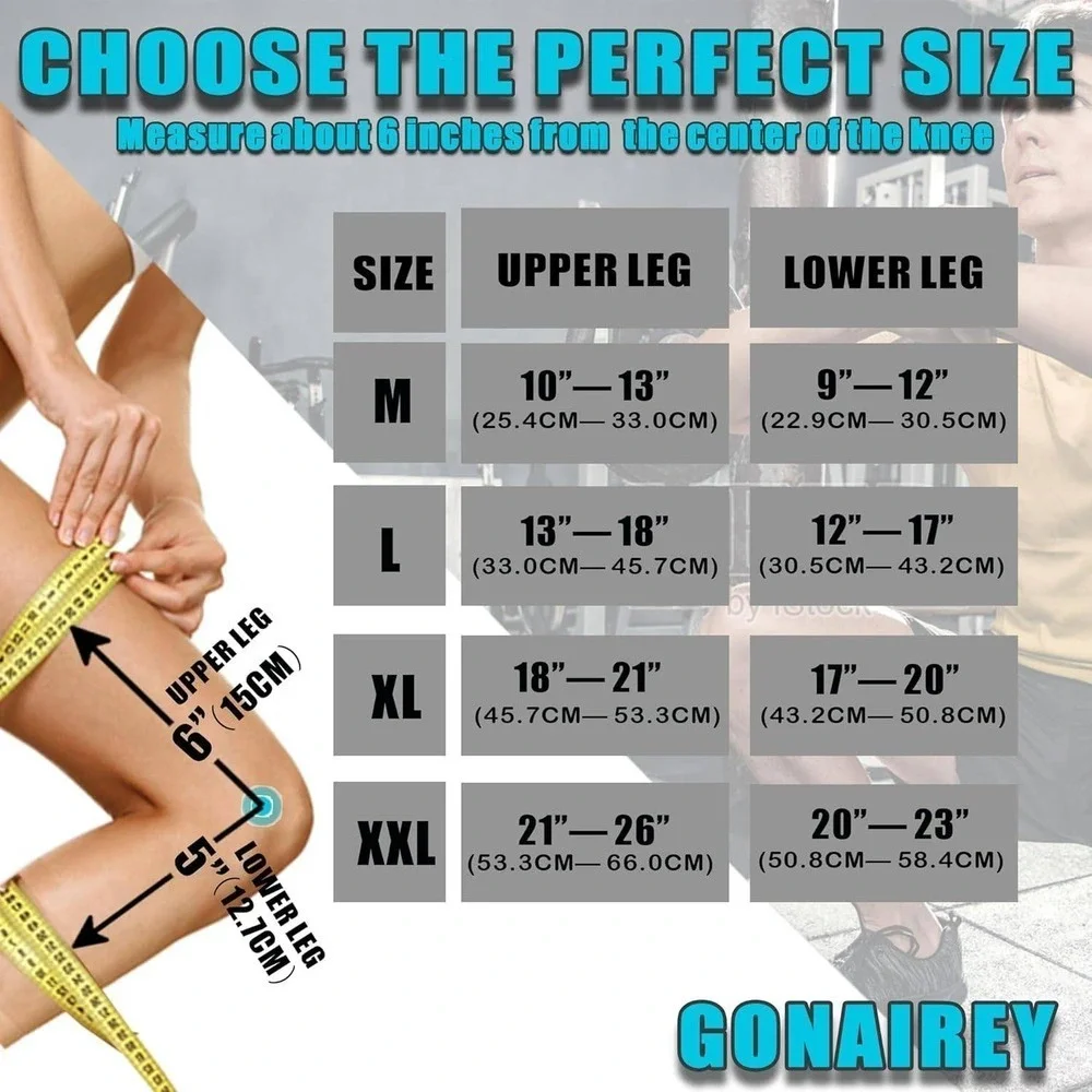 Adjustable Knee Brace Support‎ with Hinged Stabilizers for Running Fitness XXL